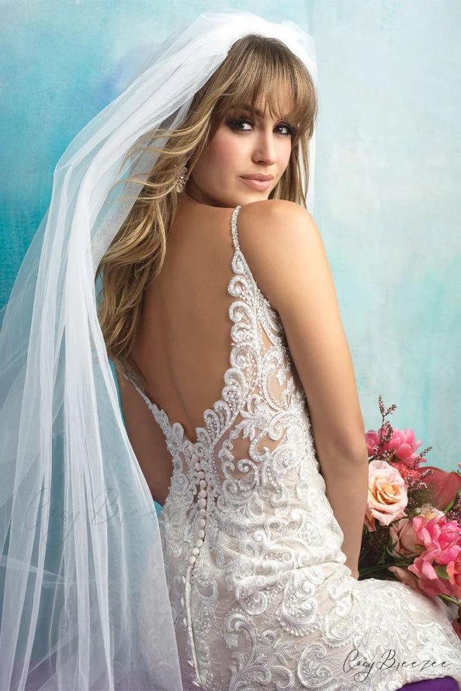 Eternal Love Ivory Trendy Lace Mermaid Maxi Dress