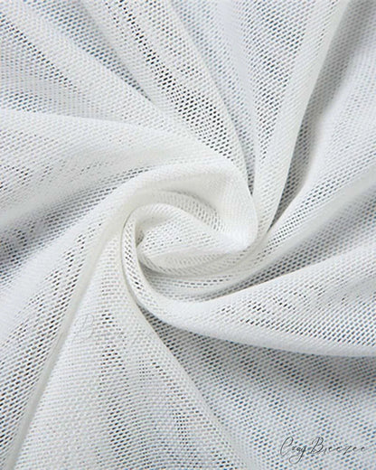 Ethereal Ruffle Stylish Tie Cover Up