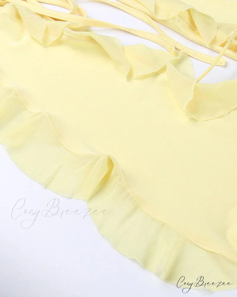 Eulimene Elegant Ruffle Dress