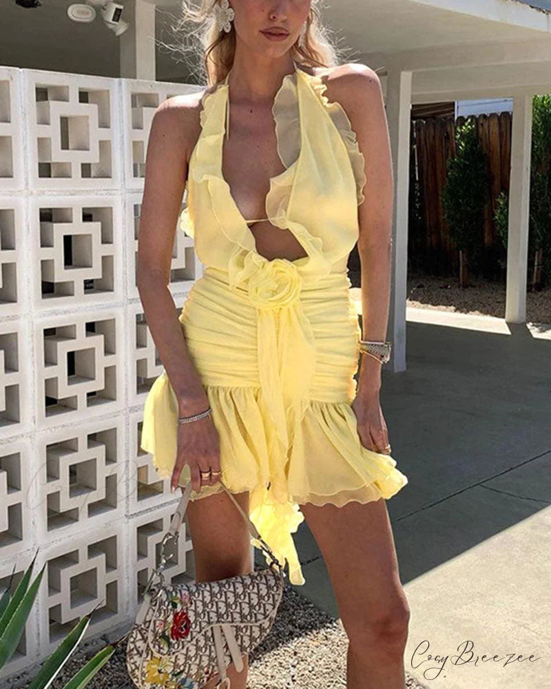 Eulimene Elegant Ruffle Dress