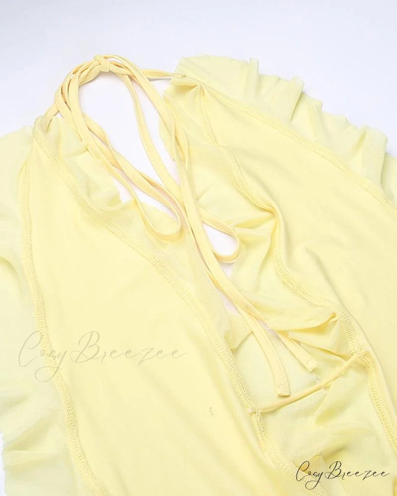 Eulimene Elegant Ruffle Dress