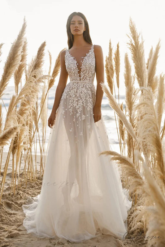 Everlasting Love Graceful Tulle Maxi Dress Ivory / 2