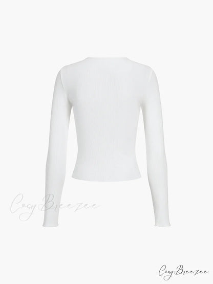 Everyday Rib Graceful Long Sleeve Top