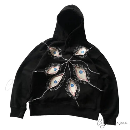 Eyeball Patch High Street Hoodie hoodies-241228