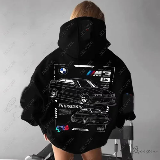 F1 Racing Oversize Hoodie black / S hoodies-241228