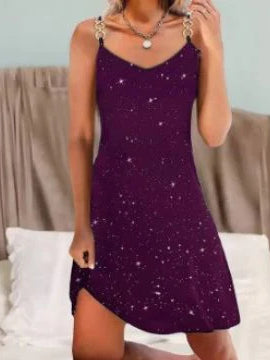 Sparkling Rhinestone Halter Neck Slim Fit Party Dress