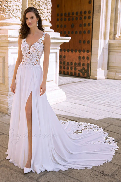 Fantastical Romance Graceful A-line Wedding Dress