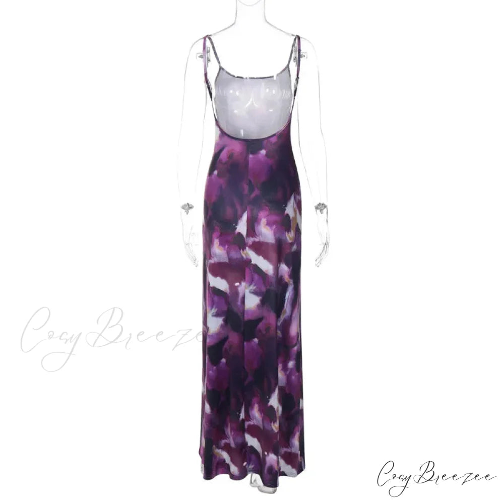 Fashion Backless Party Maxi Dress