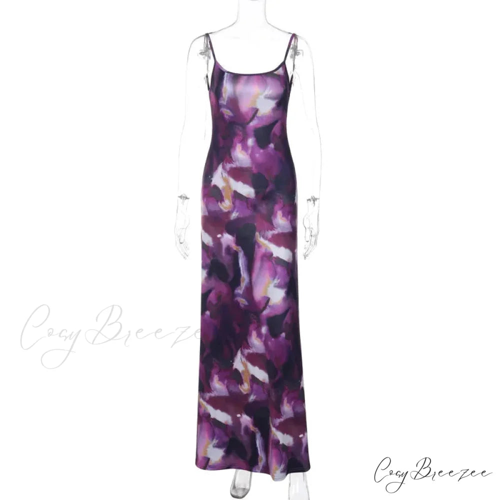 Fashion Backless Party Maxi Dress