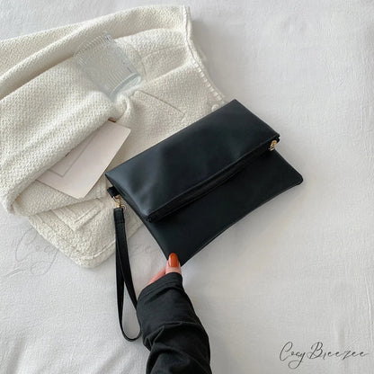 Fashion Day Envelope Clutch Black wristlet-250126