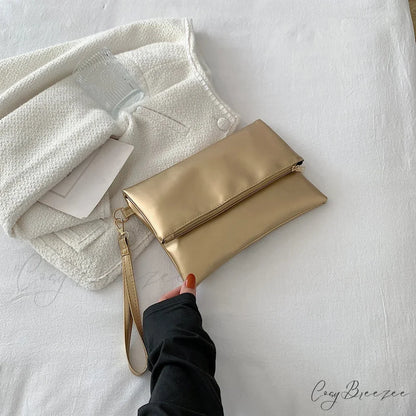 Fashion Day Envelope Clutch Gold wristlet-250126
