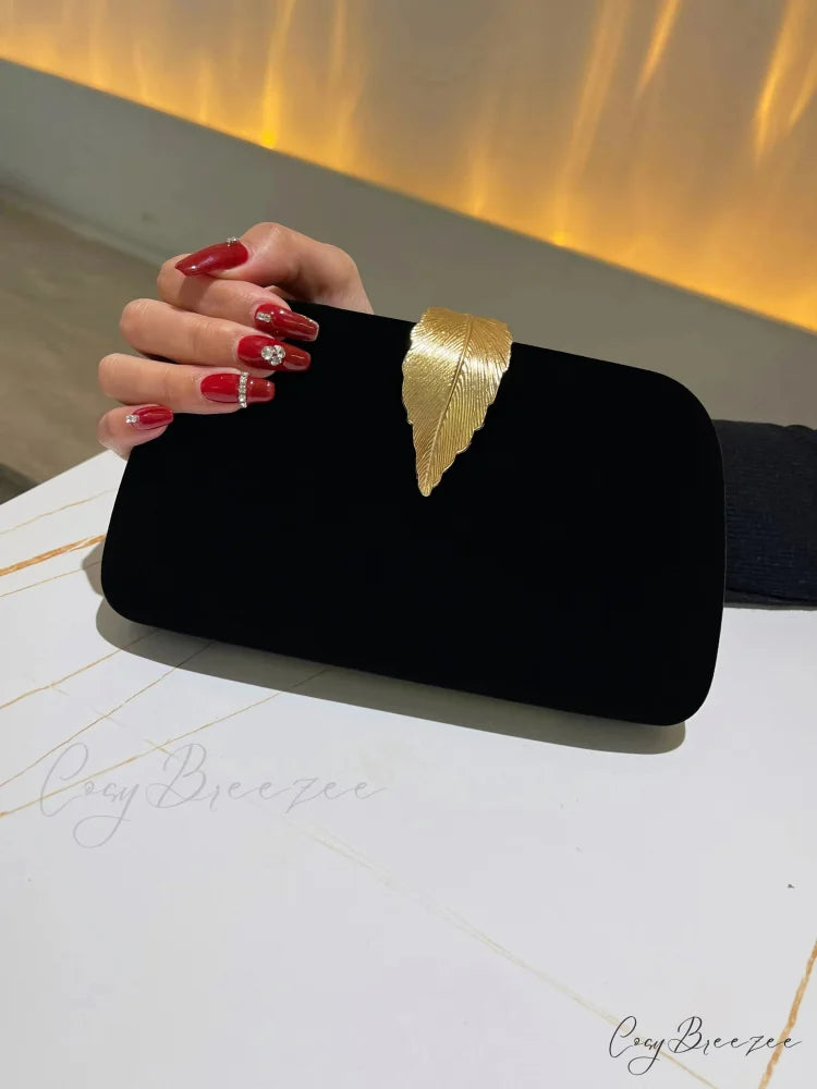 Fashion Evening Dinner Bridesmaid Bag Black clutchbag-250126