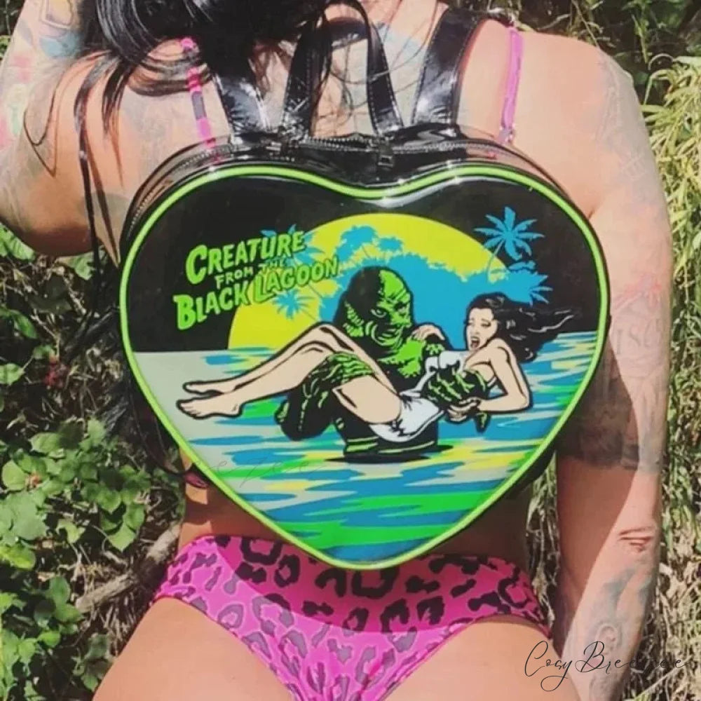Fashion Gothic Y2k Heart Punk Mini Rock Grunge Crossbody Bag