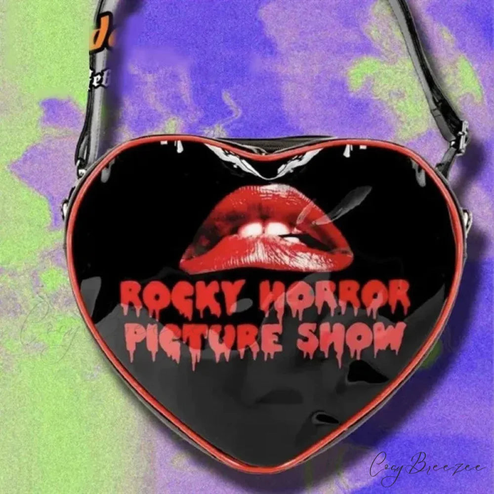 Fashion Gothic Y2k Heart Punk Mini Rock Grunge Crossbody Bag crossbody bag4 / 29x27x9 cm