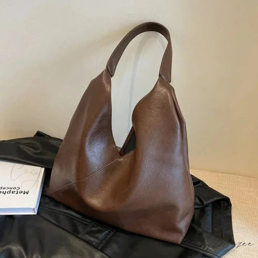 Fashion Leather Big Hobo Bag shoulder-250126