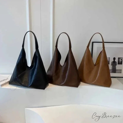 Fashion Leather Big Hobo Bag shoulder-250126