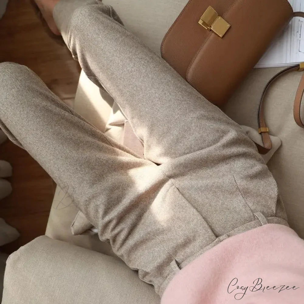 Fashion Office Wear High Waist Harem Pencil Trousers Autumn Winter Pants