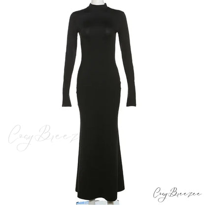 Fashion Open Back Maxi Dress