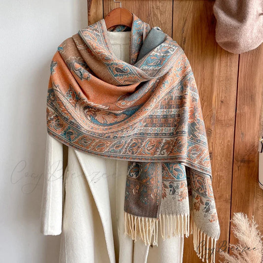 Fashion Premium Brand Winter Poncho Scarf scarf-241228