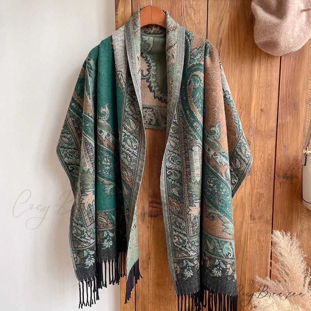 Fashion Premium Brand Winter Poncho Scarf scarf-241228