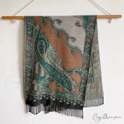 Fashion Premium Brand Winter Poncho Scarf Color1 scarf-241228