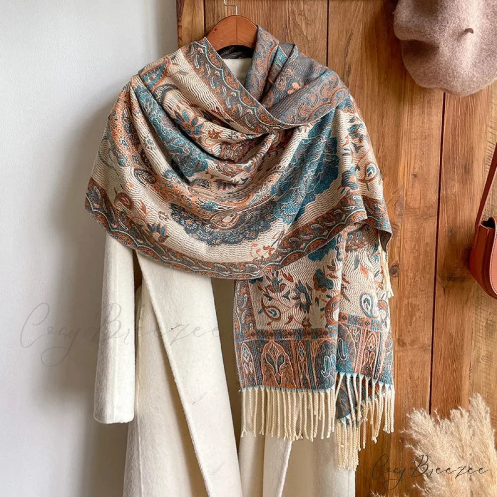 Fashion Premium Brand Winter Poncho Scarf Color10 scarf-241228