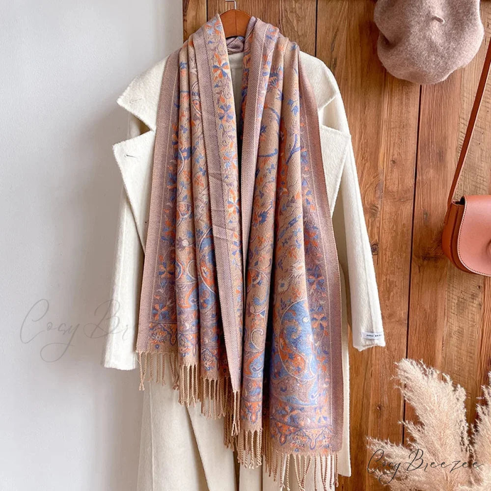 Fashion Premium Brand Winter Poncho Scarf Color15 scarf-241228