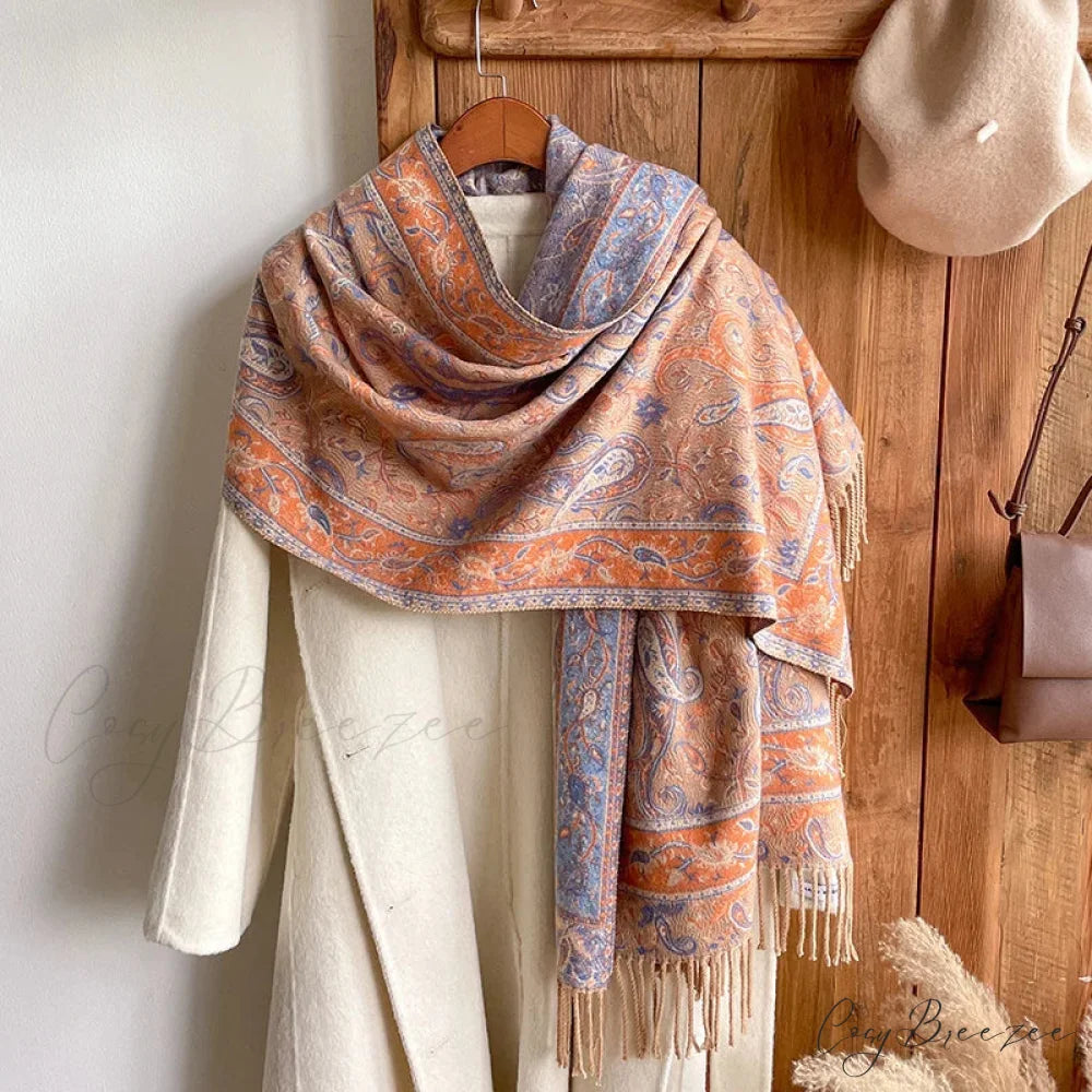 Fashion Premium Brand Winter Poncho Scarf Color6 scarf-241228
