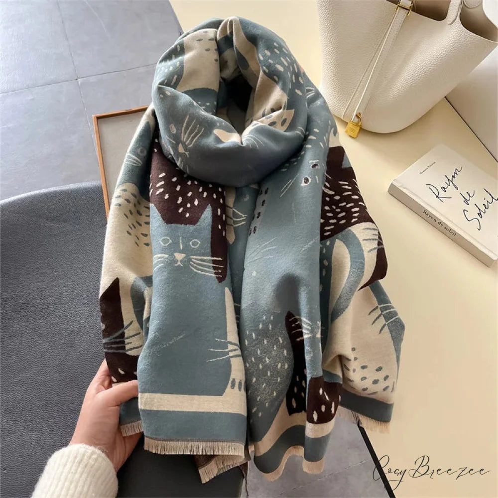 Fashion Thick Shawl Wrap Cashmere Scarf scarf-241228