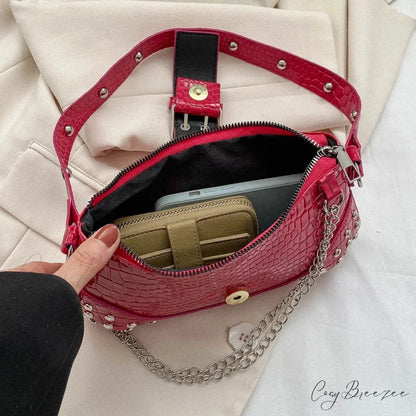 Fashion Y2K Pleated Underarm Shoulder Bag shoulder-250126