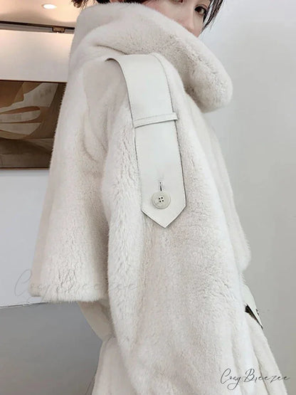 Faux Mink Fur Thick Winter Coat overcoats-241228