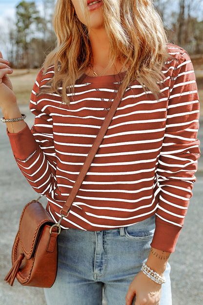 Arm Striped Long Top