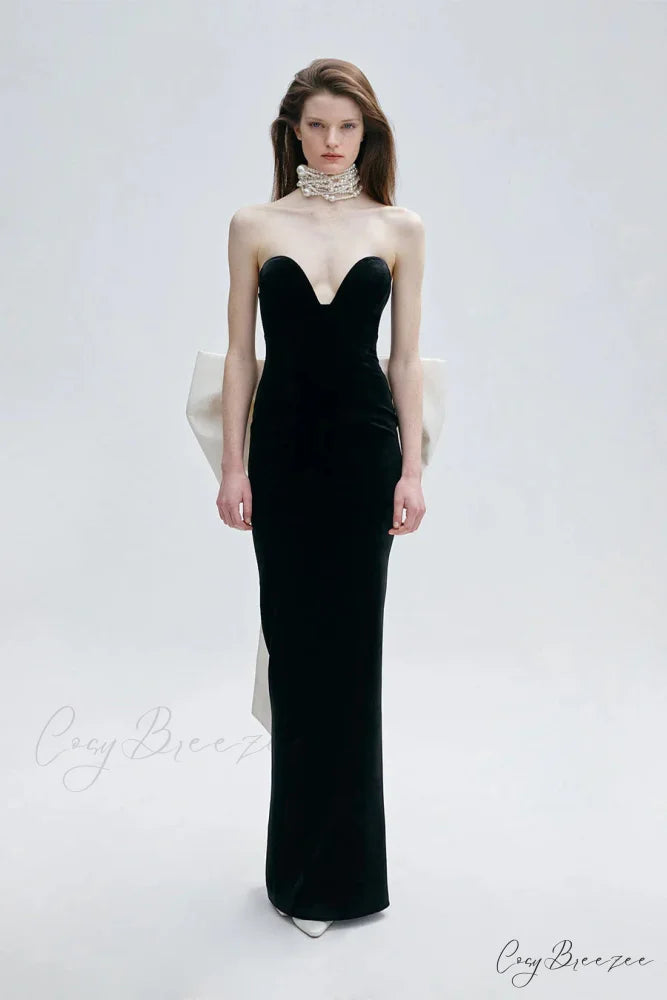 Floor-Length Open-Back Sequin Prom Dress black / XS promdress-250223