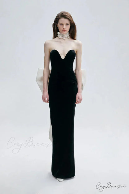 Floor-Length Open-Back Sequin Prom Dress black / XS promdress-250223