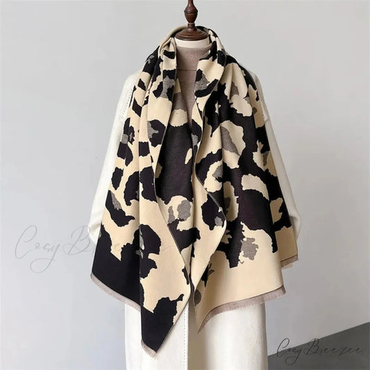 Floral Cashmere Bandana Winter Scarf Color1 scarf-241228