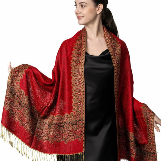 Floral Cashmere Shawl Winter Scarf scarf-241228