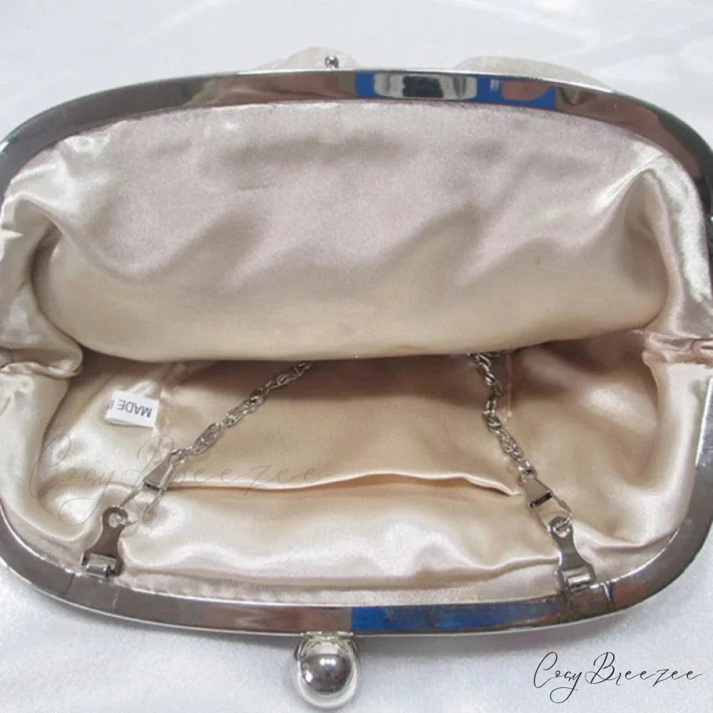 Floral Design Evening Bag Wedding Chain Clutch Bag clutchbag-250126