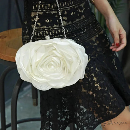 Floral Design Evening Bag Wedding Chain Clutch Bag clutchbag-250126