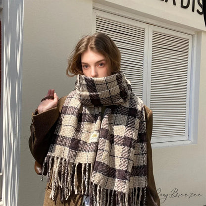 Floral Print Cashmere Wrap Scarf scarf-241228