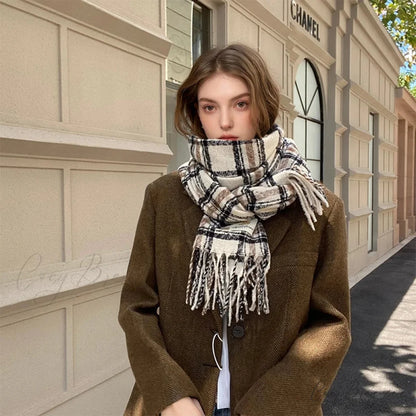 Floral Print Cashmere Wrap Scarf scarf-241228