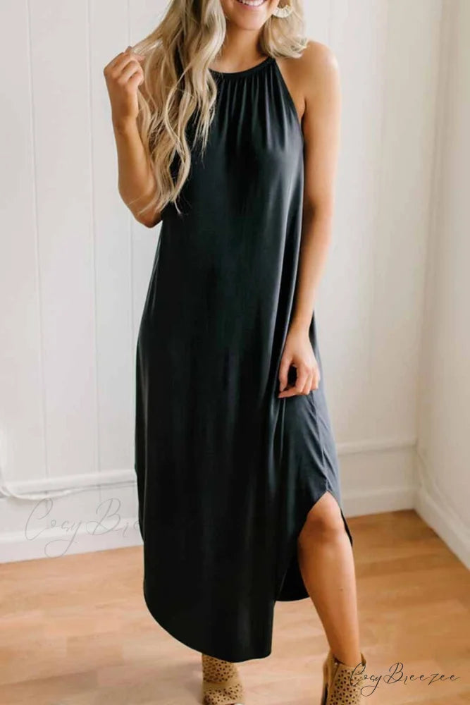Florcoo Long Sleeve Print Modern Retro Long Maxi Dress