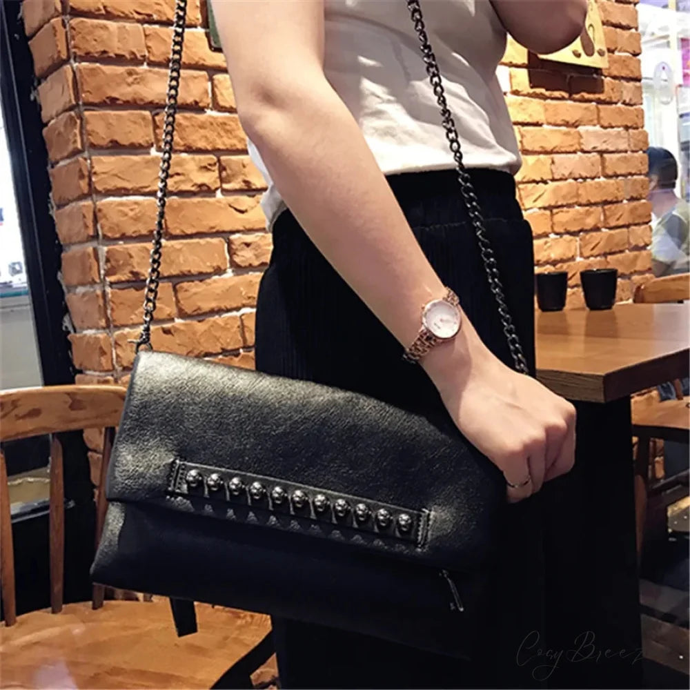 Folding Design PU Leather Clutch wristlet-250126