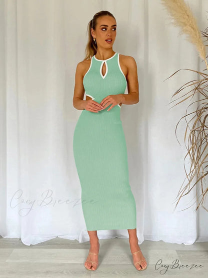for Gown Figure-hugging Cutouts Midi Women