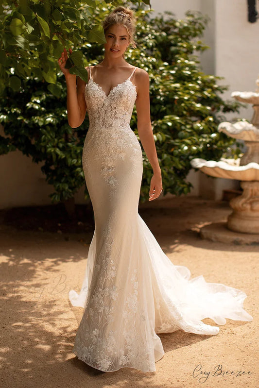 Forever Beloved Lace Trendy Applique Wedding Dress Ivory / 2