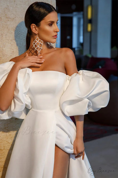 Forever Is Ours Trendy Satin Strapless Maxi Dress