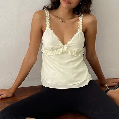 Frilled Ruffle Square Crop Top croptop-250223