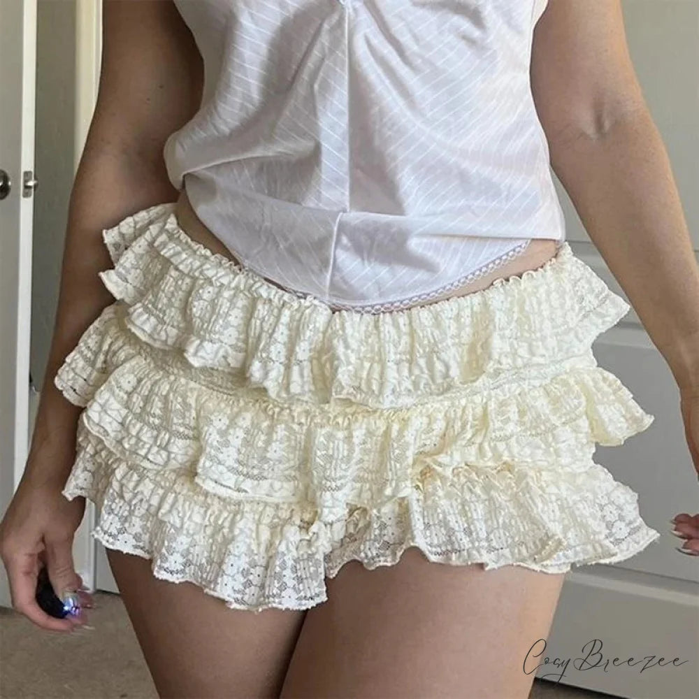 Frilly Tiered Bloomer Skirt skirts-250223