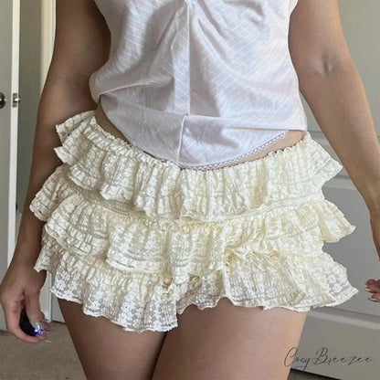 Frilly Tiered Bloomer Skirt skirts-250223
