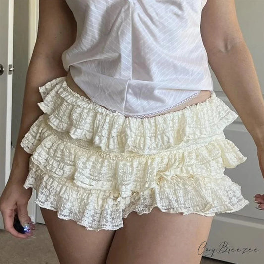 Frilly Tiered Bloomer Skirt skirts-250223