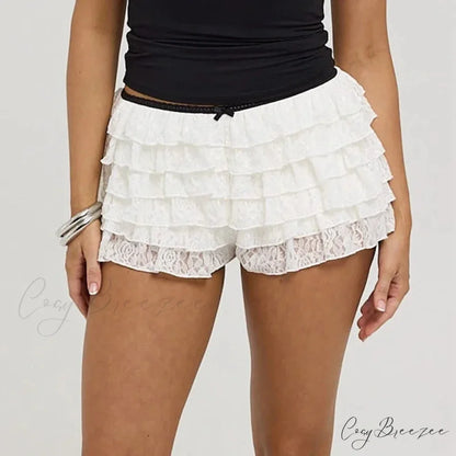 Frilly Tiered Bloomer Skirt white / S skirts-250223